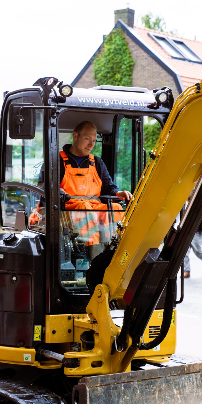 Midi/Minigraver Machinist bij Grondwerk en Kraanverhuur Van ’t Veld